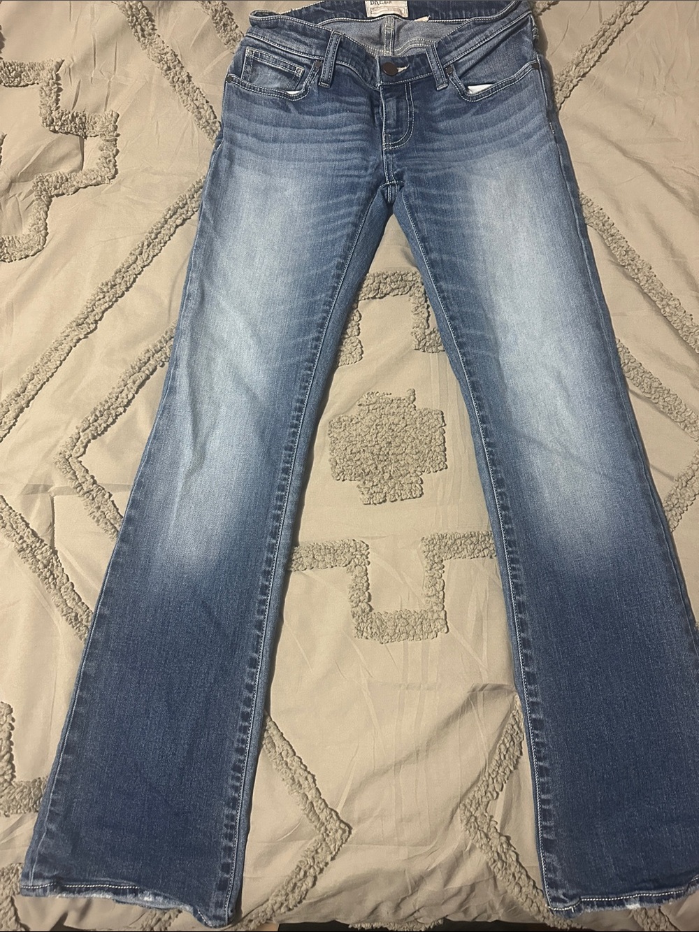 BKE Women's Light Blue Flared Jeans